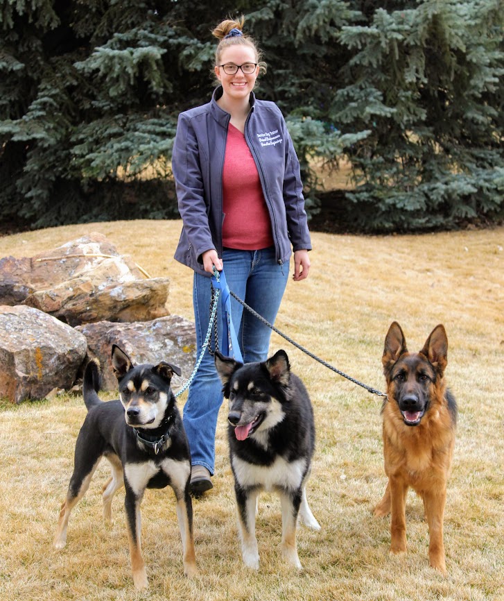 Montrose service dogs in training with Candra